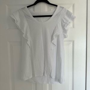 Loft Ruffle Tshirt brand new